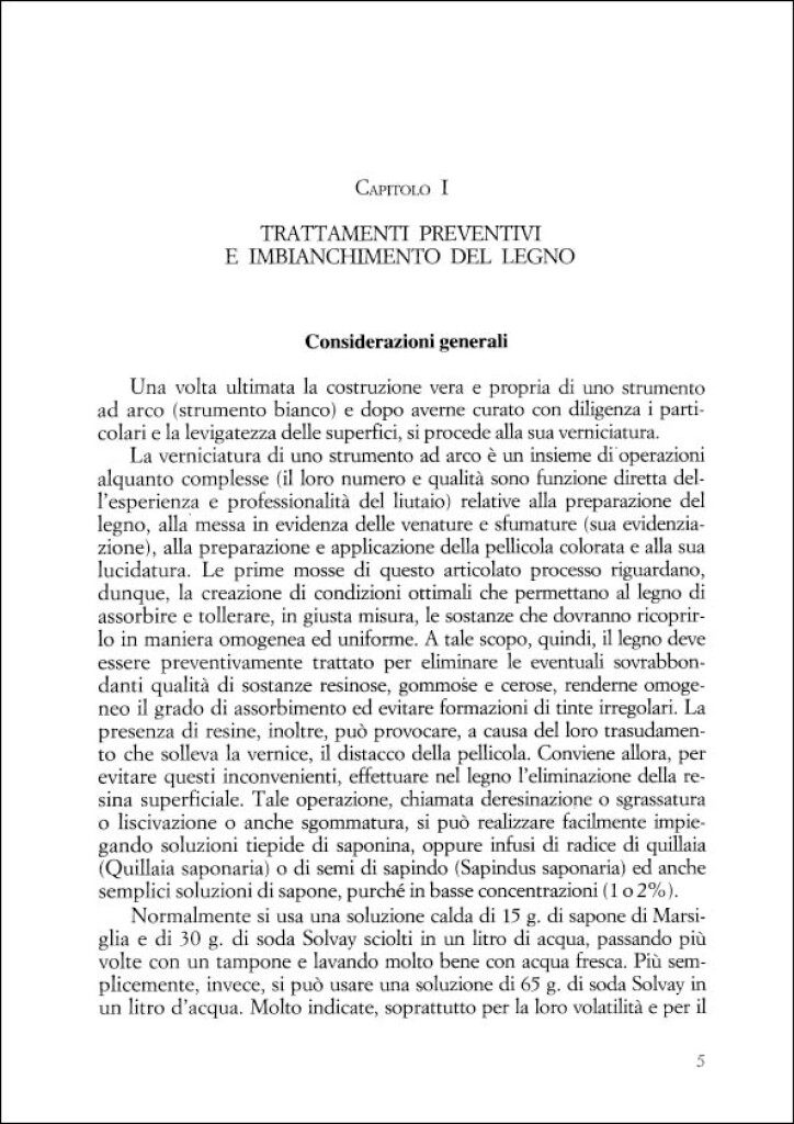 Le Vernici In Liuteria